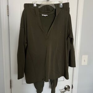 Motherhood Maternity’s Olive Green Apparel Set. Size L